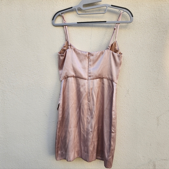 Nookie Dream Draped Mini Dress in Nude - Picture 3 of 10